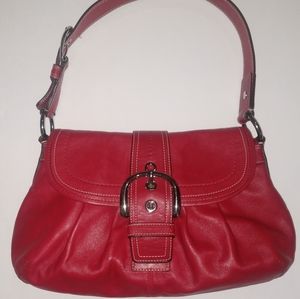 Coach Red Leather Soho Shoulder Bag